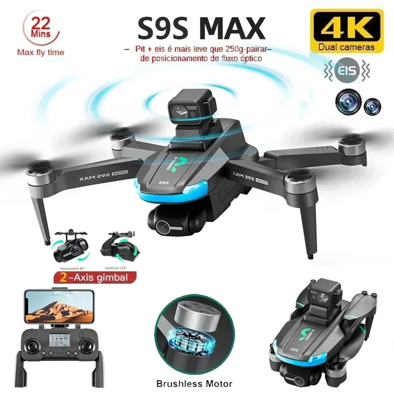NEW S9S MAX MINI Drone 4K 2-Ax - đánh giá và giá Drone Camera Night Vision