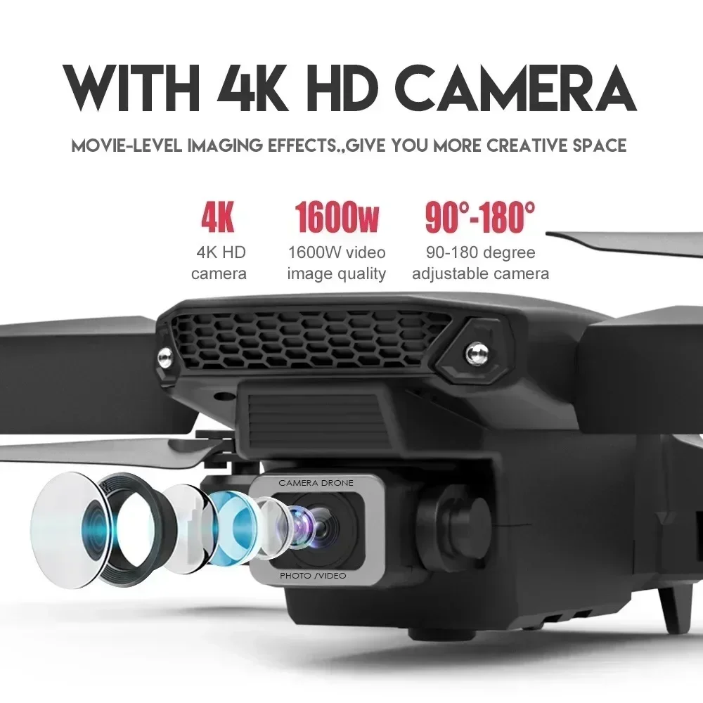 E88 Pro WIFI FPV Drone Wide An - đánh giá và giá Drone Camera Mount